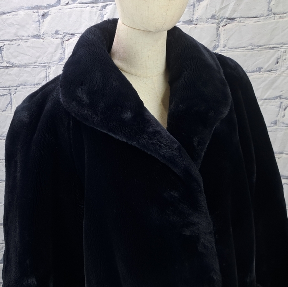 Marie Planete FrVintage 90s Women's Faux Fur Winter Coat Jacket Purple XL - Picture 5 of 14